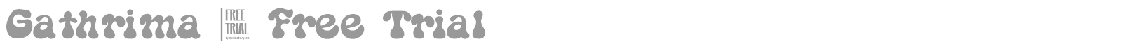 Gathrima font preview